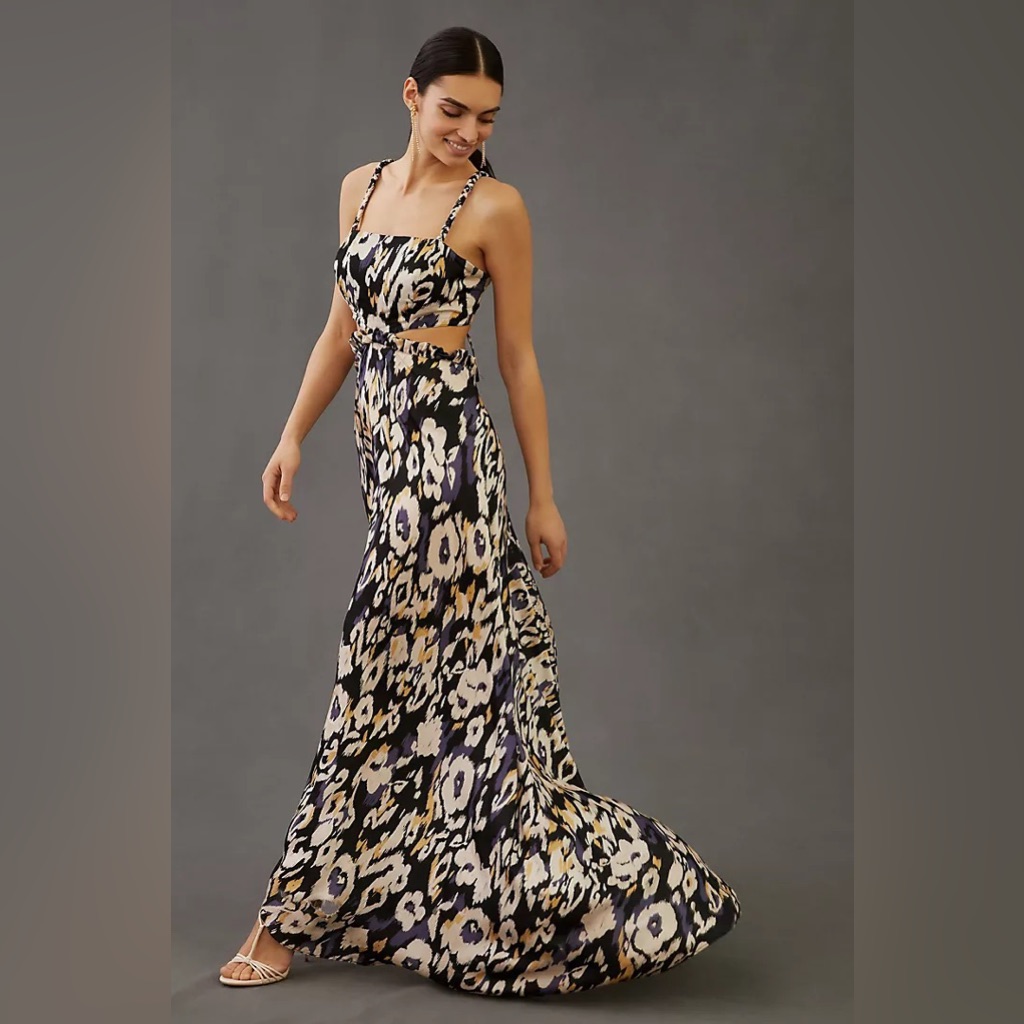 Especia Katrina Squareneck Maxi Dress Anthropologie
